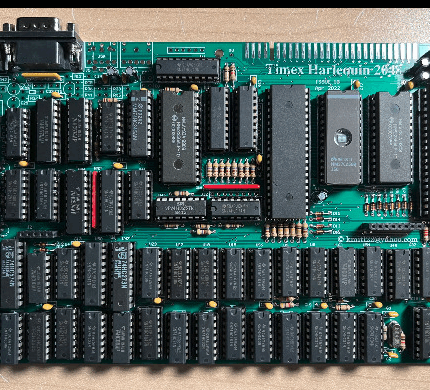 Печатная плата Timex Harlequin 2048 #285(зелёная маска)