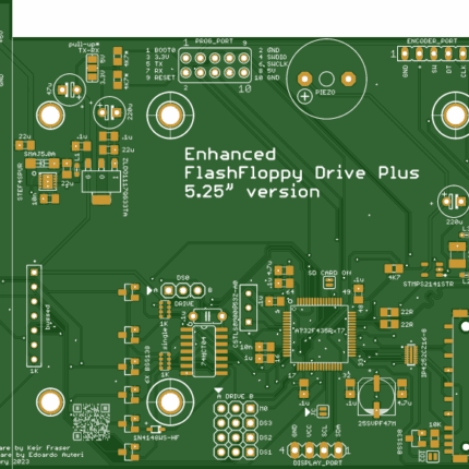 Печатная плата Flash Floppy Drive Plus 5.25"  #901 (зелёная маска)