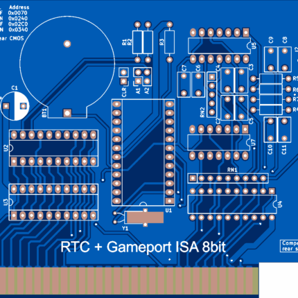 Печатная плата RTC_JOYSTICK #653(1356) (синяя маска)