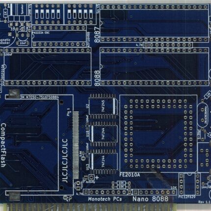 Печатная плата Nano 8088 #72 ENIG (черная маска)