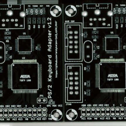 Печатная плата PS/2 AVR CPLD keyboard adapter  #1279 (зелёная маска)