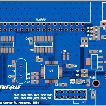 Печатная плата Greazeweazle v4(48) #883(фиолетовая маска)