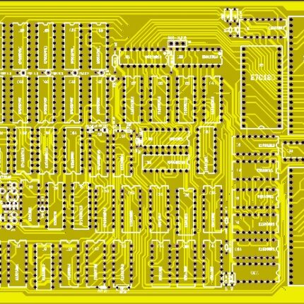 Печатная плата ZX Spectrum Краснодар 48 #855(желтая маска)