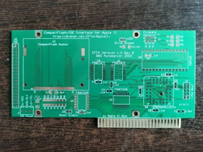 Печатная плата CFFA rev 1.2 for Apple II, II+, IIe, IIe enh, IIgs #4