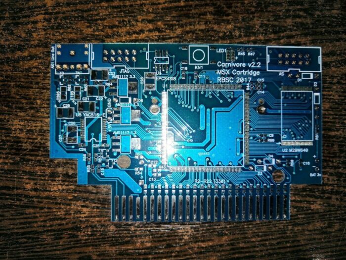 Печатная плата Carnivore2 MultiFunctional Cartridge for MSX #717(1306) (черная маска)