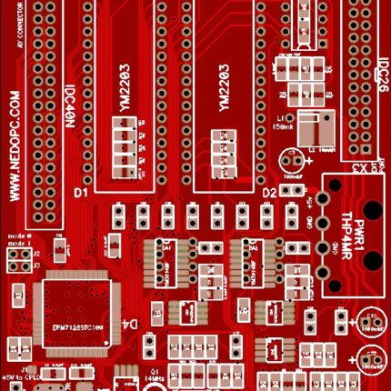 Печатная плата TurboFMpro rev.C #1145 (зелёная маска)