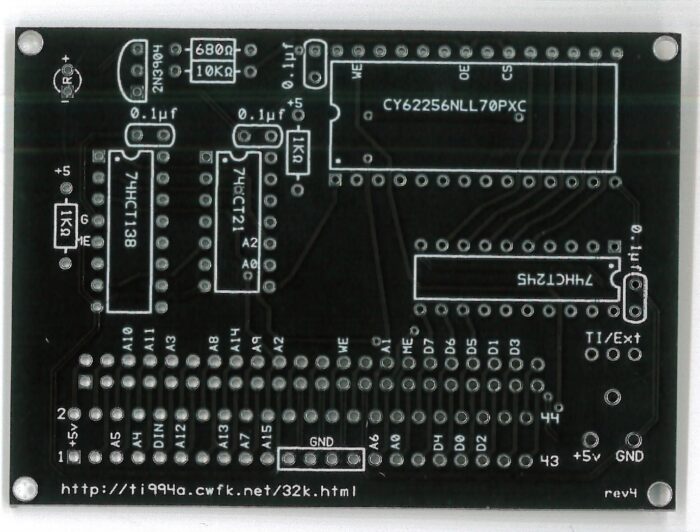 Печатная плата 32k for TI-99/4 ##94