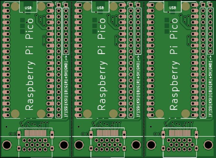 Печатная плата VGA_HDMI_MINI   #988 (зелёная маска)