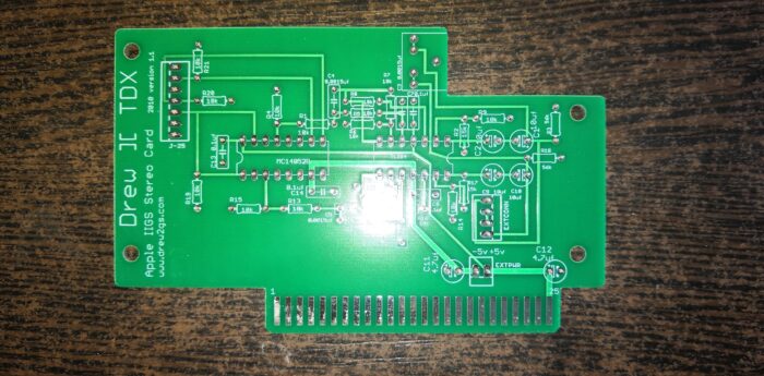 Печатная плата звуковой карты для Apple II GS