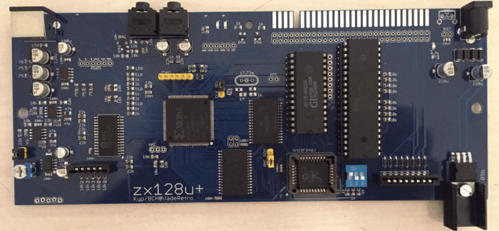 Печатная плата ZX Spectum 128 (ULA+) #894 (черная маска)