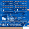 Печатная плата 2MByte ISA EMS Expansion Card #156(1357) (синяя маска) — изображение 2