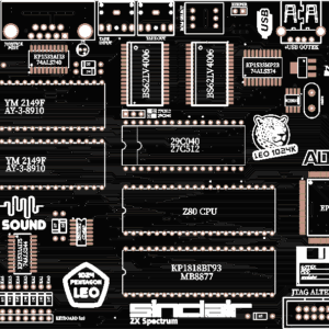 Печатная плата ZX-Pentagon-LEO-1024K #580(1362) (синяя маска)