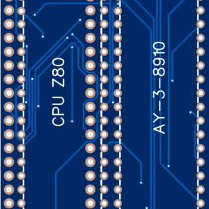 Печатная плата Sound card for ZX Spectrum Version SMD #151(1363) (синяя маска)
