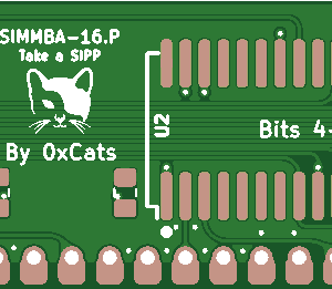 Печатная плата SIMM 16mb ENIG #299(1377) (зелёная маска)