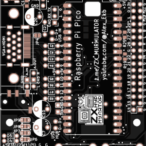Печатная плата Мурмулятор с USB хабом в форм-факторе Raspberry Pi B+ #220(1384) (черная маска)