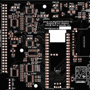 Печатная BlueSCSI desktop 50pin v2 #228(1397) (черная маска)