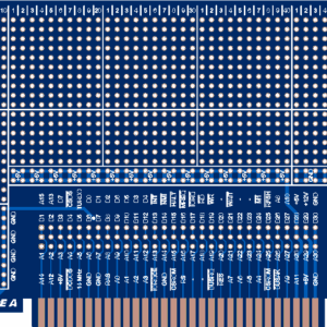 Печатная плата proto-ZXBUS #1485(синяя маска)