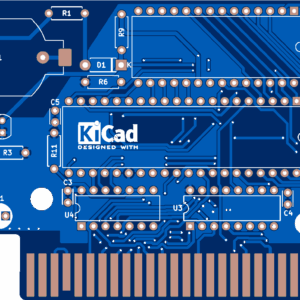 Печатная плата MSX SRAM cartridge #1491(синяя маска)