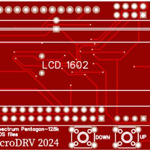 Печатная плата FDD Emulator для ZX Spectrum(компакт) #1496(красная маска)