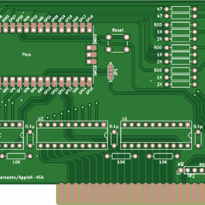 Печатная плата Apple II VGA Card #1510(зелёная маска)