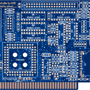 Печатная плата Z-Controller_zxshock +пп для PIC #1512(синяя маска)
