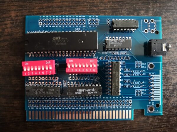 Печатная плата ISA Game Control Adapter with Parallel IO #815(синяя маска)