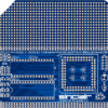 Печатная плата ZX-Interface-1-Development-Board RC2014 Card #657(1354) (синяя маска) — изображение 2
