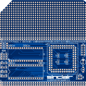 Печатная плата ZX-Interface-1-Development-Board RC2014 Card #657(1354) (синяя маска)