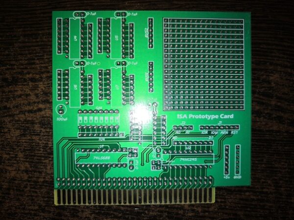 Печатная плата ISA prototyping card #249(720) (синяя маска)