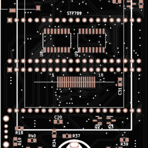 Печатная плата ESP32AY verC #1325(черная маска)
