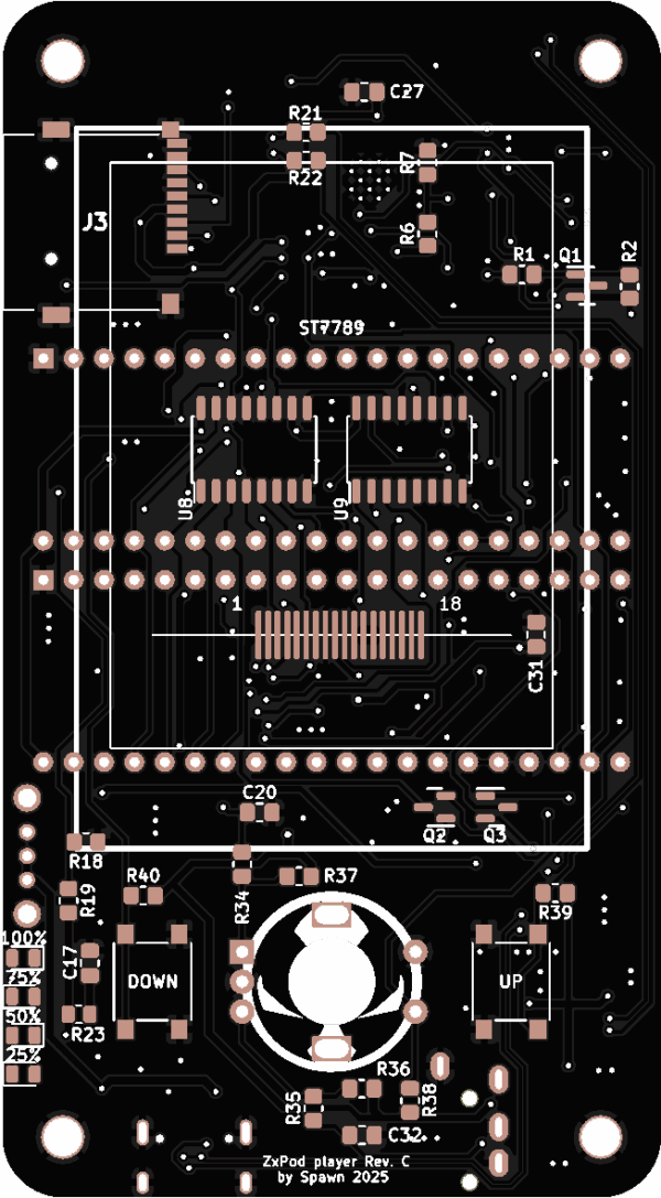Печатная плата ESP32AY verC #1325(черная маска)