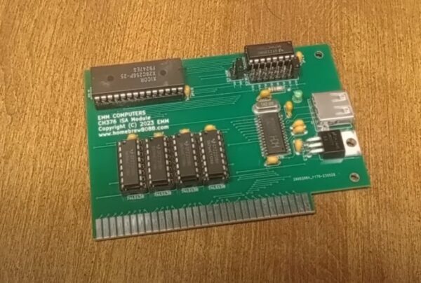 Печатная плата ISA USB с BIOS #954 (синяя маска)