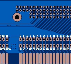Печатная плата PC104-ISA-ADAPTER #1070 (синяя маска)