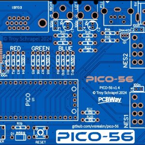 Печатная плата PICO-56 #1117(синяя маска)