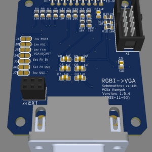 Печатная плата RGB2VGA v2.0.2  #1276 (синяя маска)