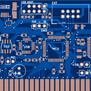 Печатная плата контроллер периферии Scorpion ZS-256  rev.B #1315 (синяя маска)