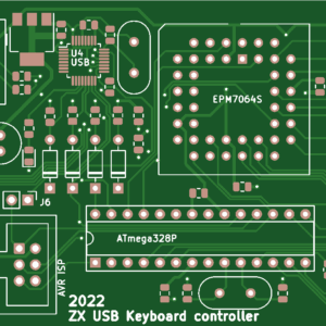 Печатная плата контроллер периферии Scorpion ZS-256 rev.C #714(1317) (зелёная маска)