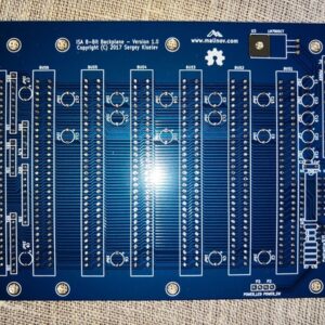 Печатная плата ISA 8-bit Backplane(Sergey Kiselev) #211(синяя маска)