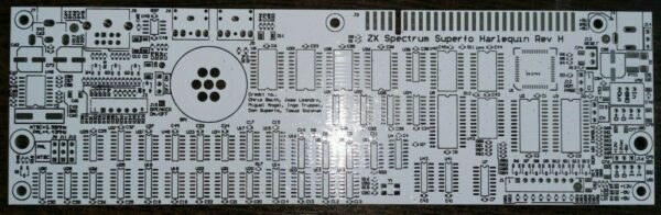 Печатная плата ZX Spectrum harlequin rev. H #40 (синяя маска)