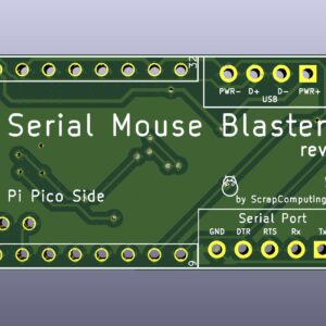Печатная плата SerialMouseBlaster #951(зелёная маска)