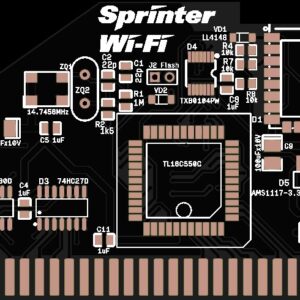 Печатная плата Sprinter WiFi #845 (черная маска)