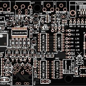 Печатная плата VGAadapter #1232 (черная маска)