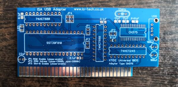 Печатная плата ISA USB adapter #224(756) (синяя маска)