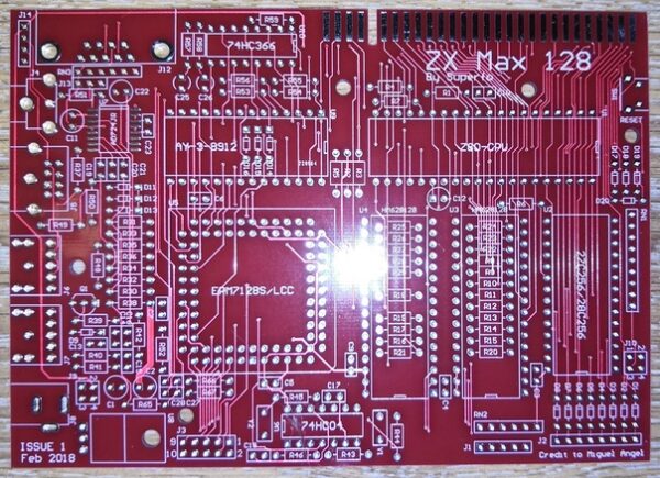 Печатная плата ZX-mаx128 #171(фиолетовая маска)