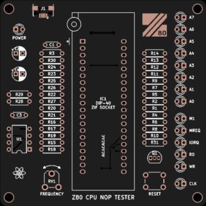Печатная плата тестера Z80  # 982(черная маска)
