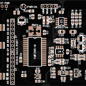 Печатная плата OPN3LPT #832(черная маска)