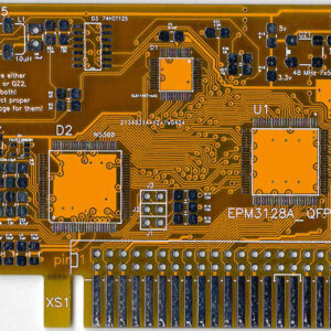 Печатная плата  Ethernet и USB host контроллер ZXNETUSB для ZXBUS #146(красная маска)