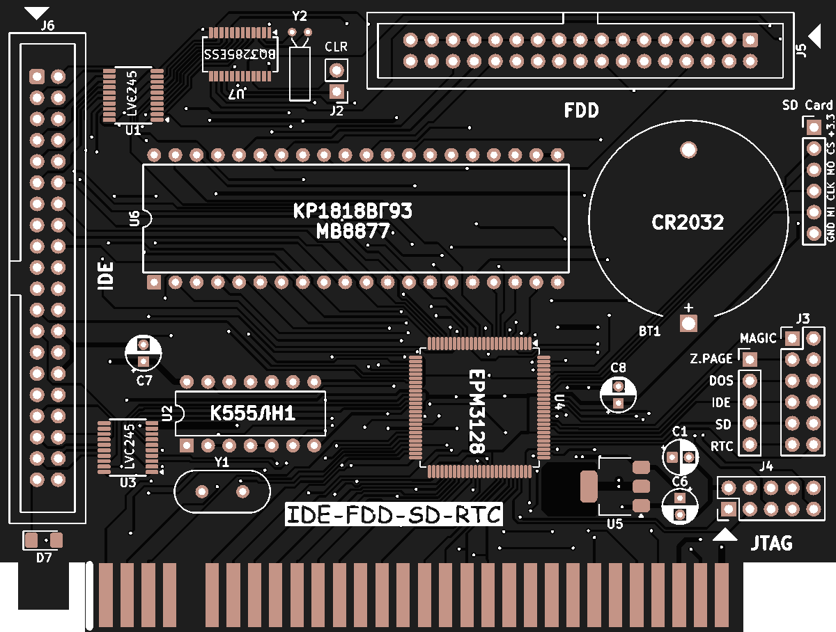 Печатная плата Pentadiv #1529 (черная маска)